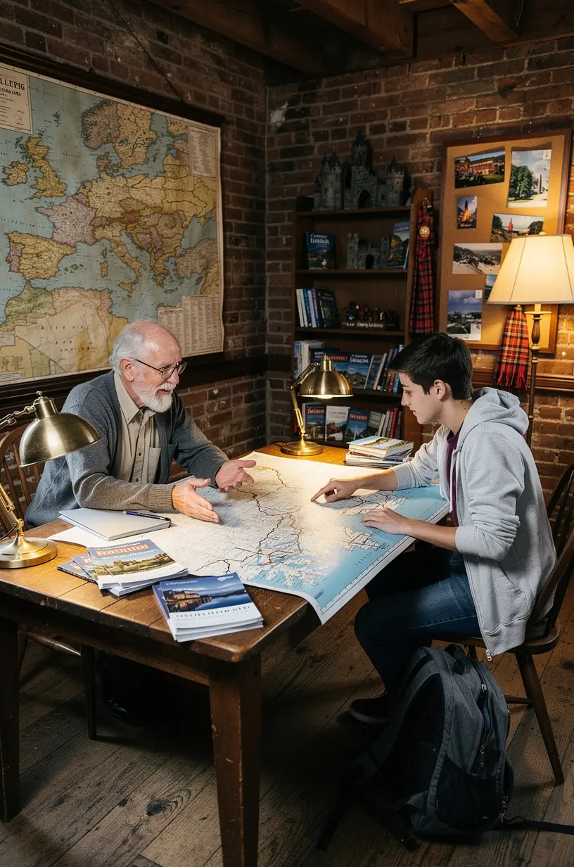 Printed travel plans enhancing European travel experiences
